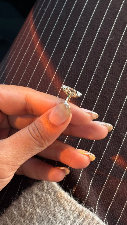 Tulip Setting Marquise Solitaire Engagement Ring