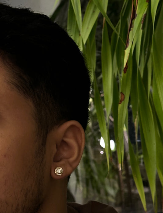 Pivot Men's Diamond Studs - 14K 18K Yellow Gold Lab-Grown Diamond Studs