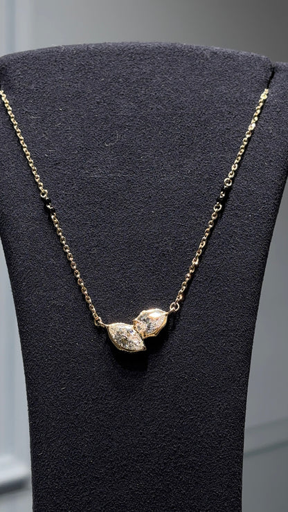 Ardhya Toi et Moi Mangalsutra – Modern Two Stone Necklace for Women