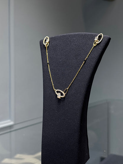 Aarika Oval Flexible Mangalsutra - Modern Necklace for Women