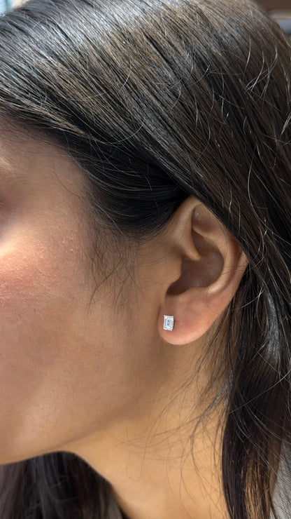 Diamond gold earrings for women daily wear
