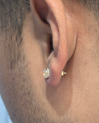 Zen Jr. Mens Studs - Premium Diamond Earrings for Men | TINCH JEWELS