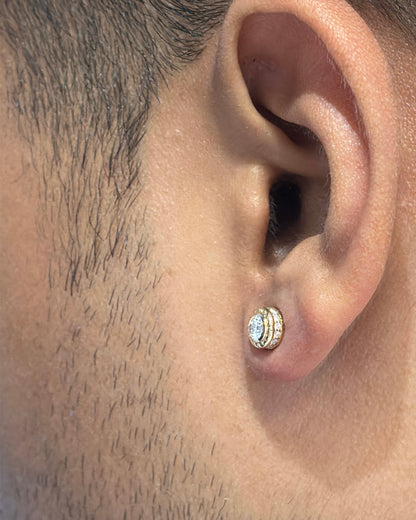 Zen Jr. Mens Studs - Premium Diamond Earrings for Men | TINCH JEWELS