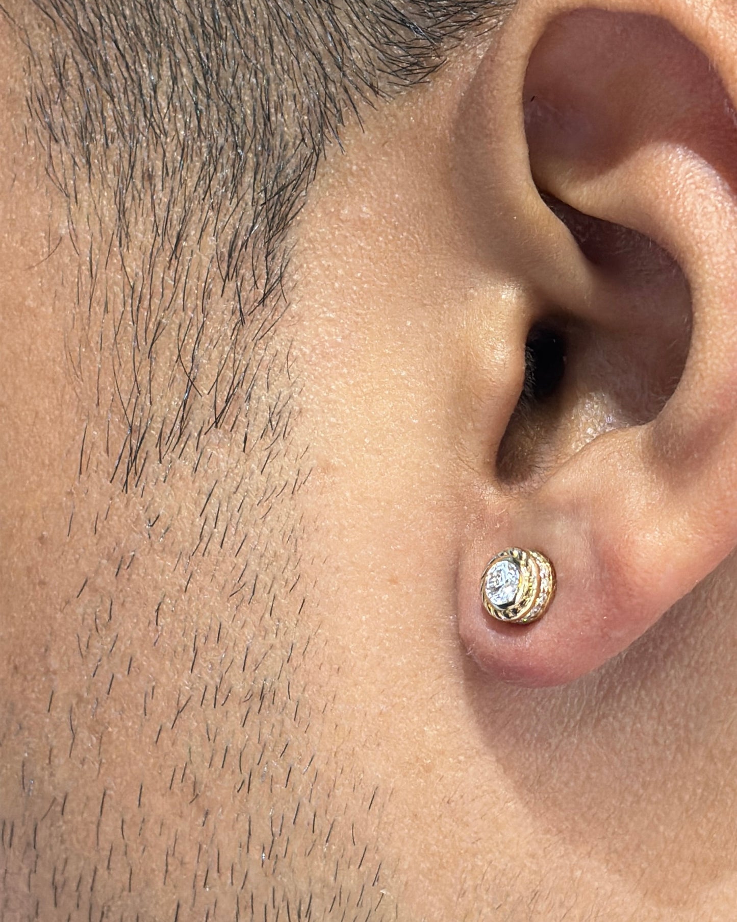 Zen Jr. Mens Studs - Premium Diamond Earrings for Men | TINCH JEWELS