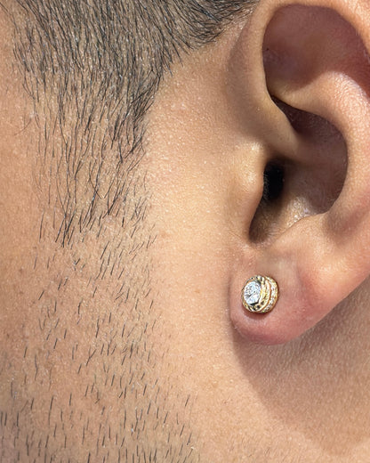Zen Jr. Mens Studs - Premium Diamond Earrings for Men | TINCH JEWELS