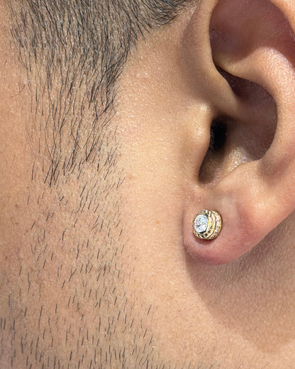 Zen Jr. Mens Studs - Premium Diamond Earrings for Men | TINCH JEWELS