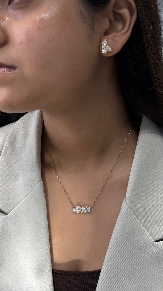 TAJ ARDHYA Multi Shape Mangalsutra in Lab Grown Diamond