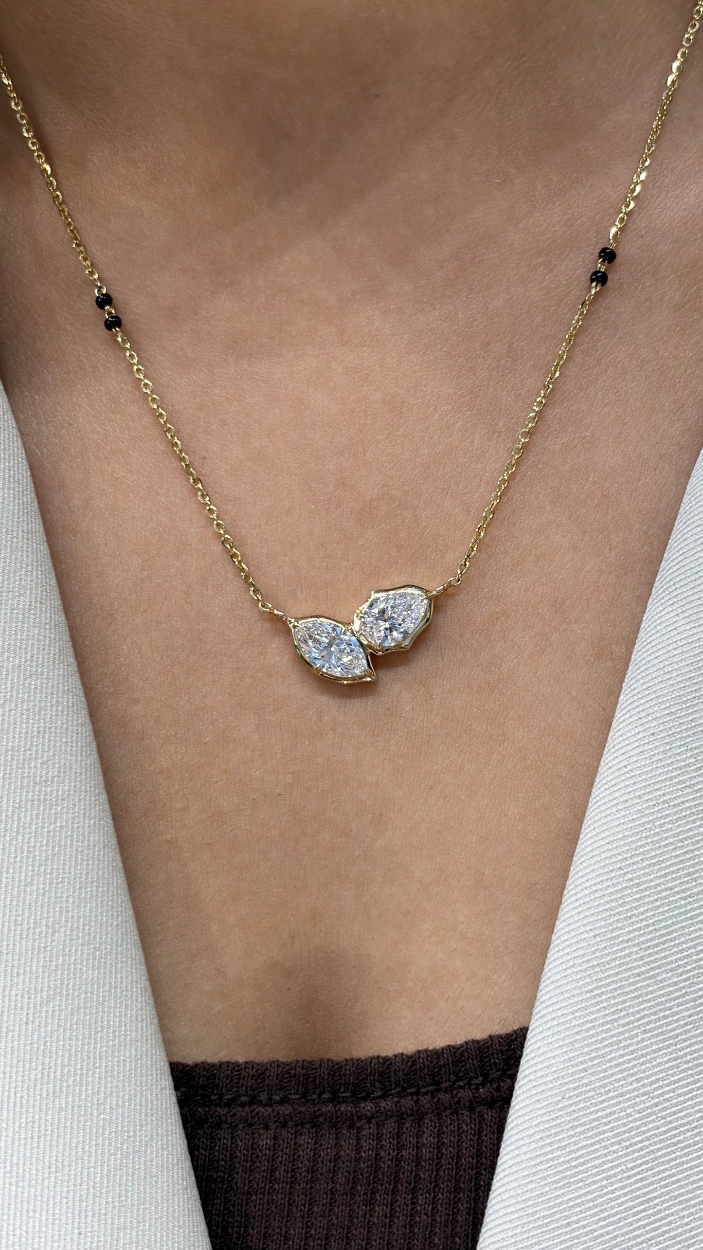 ARDHYA Toi Et Moi Mangalsutra in Lab Grown Diamond