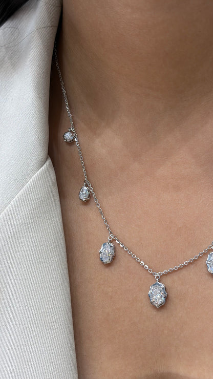 Diamond gold necklace for women