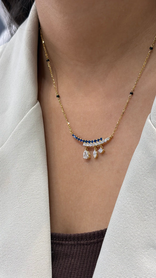 Ruhi Dangling Diamond Mangalsutra in Lab Grown Diamond