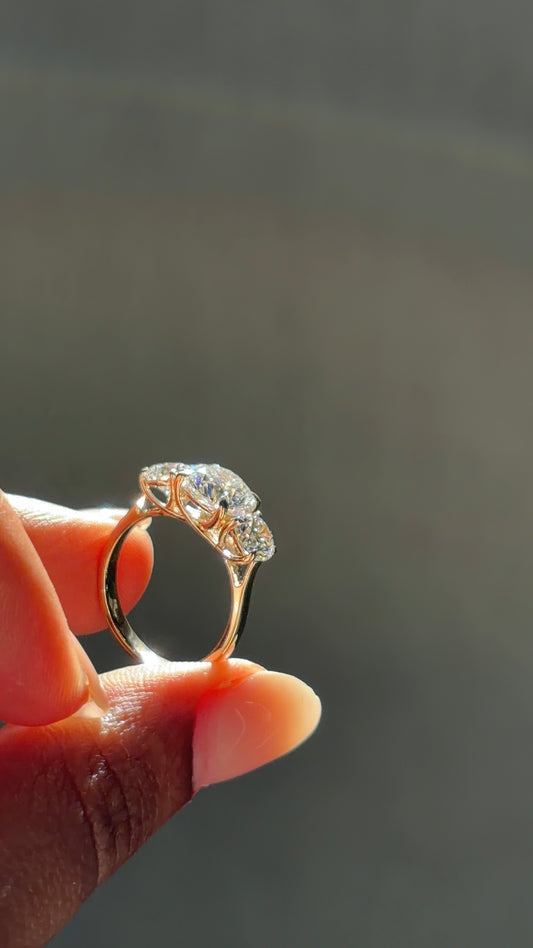 Trinity Basket Round Solitaire Ring