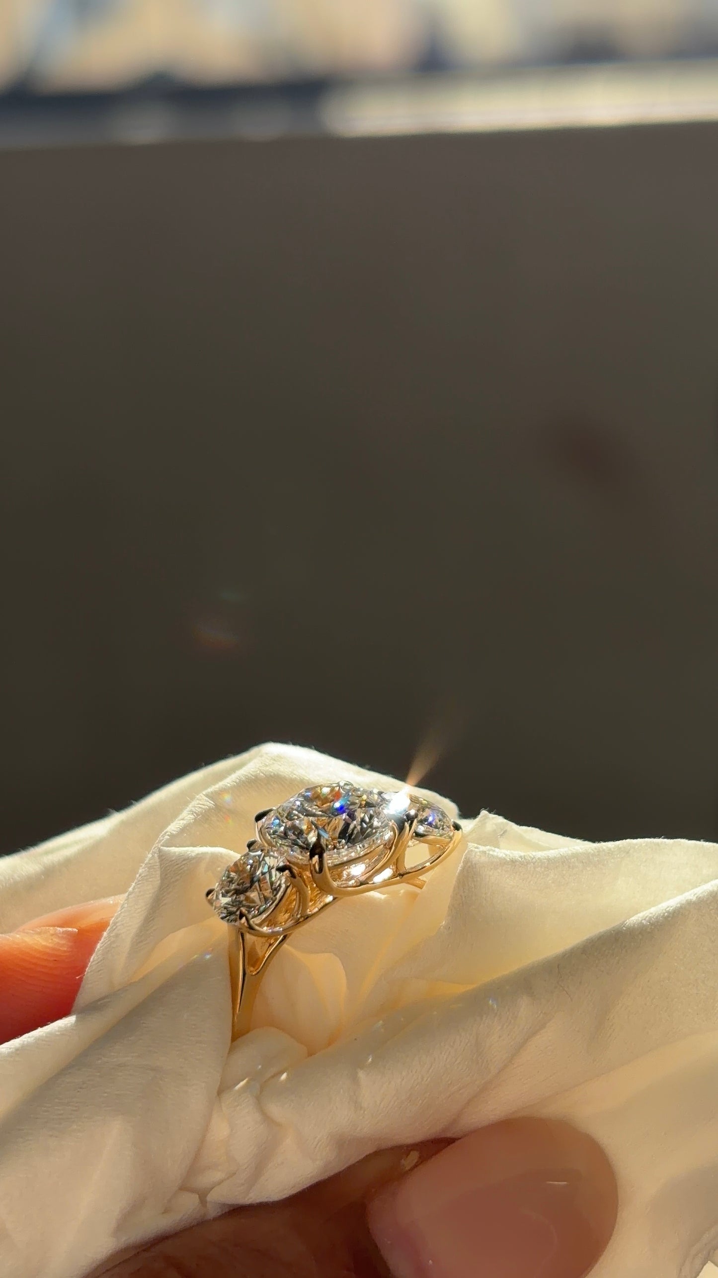 Trinity Basket Round Solitaire Ring