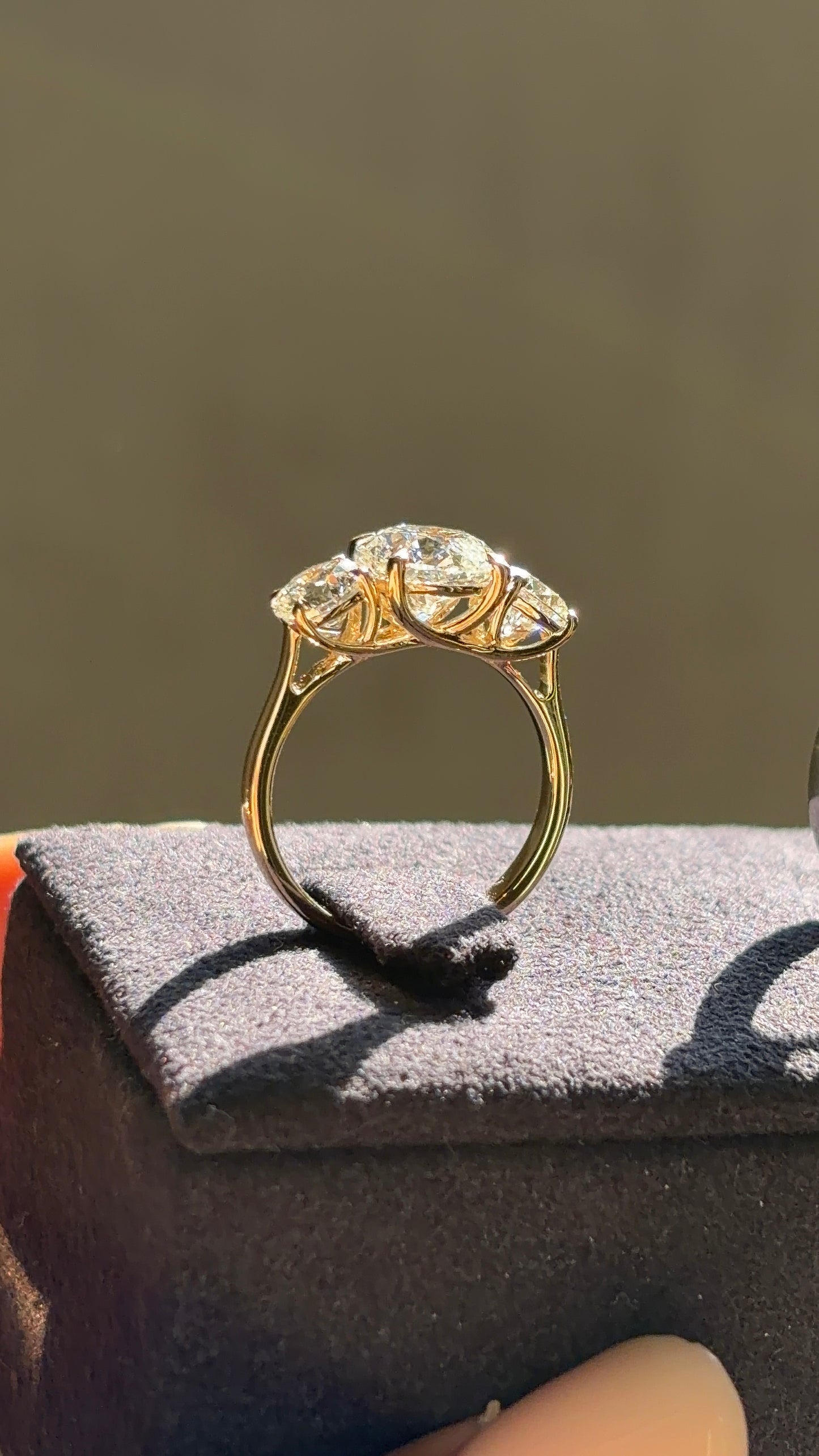 Trinity Basket Round Solitaire Ring