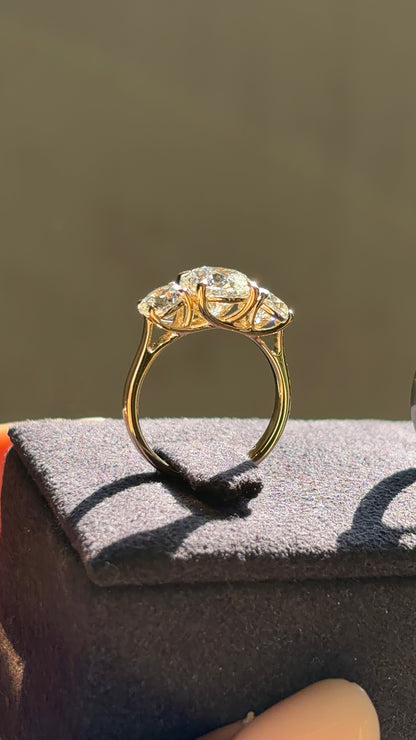 Trinity Basket Round Solitaire Ring