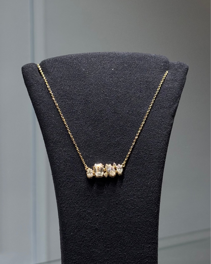 Taj Ardhya Modern Minimal Mangalsutra for Women by TINCH – (14K/18K Gold, Lab-Grown Diamonds)