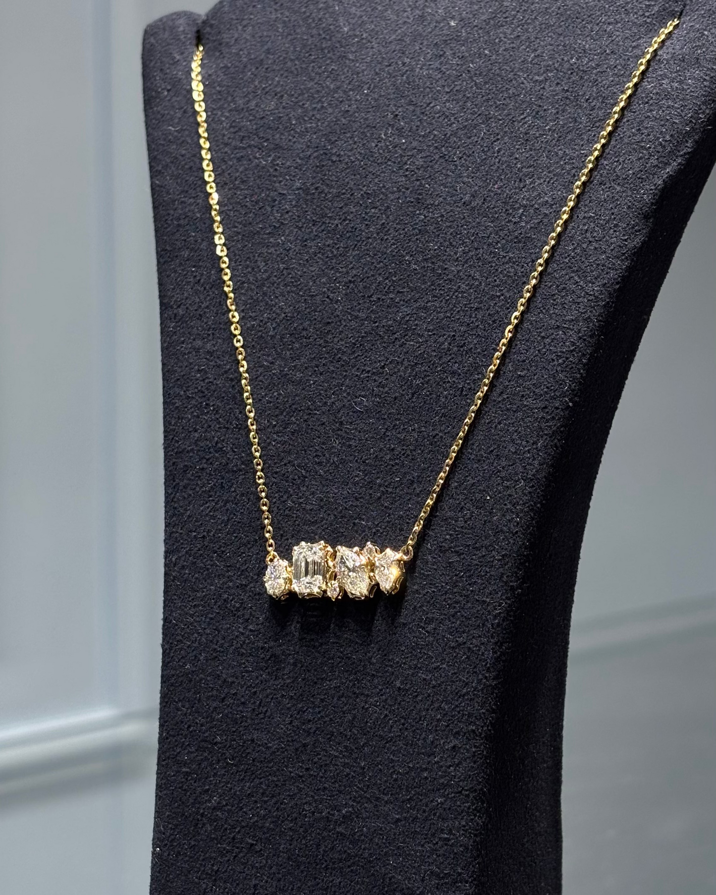 Taj Ardhya Modern Minimal Mangalsutra for Women by TINCH – (14K/18K Gold, Lab-Grown Diamonds)