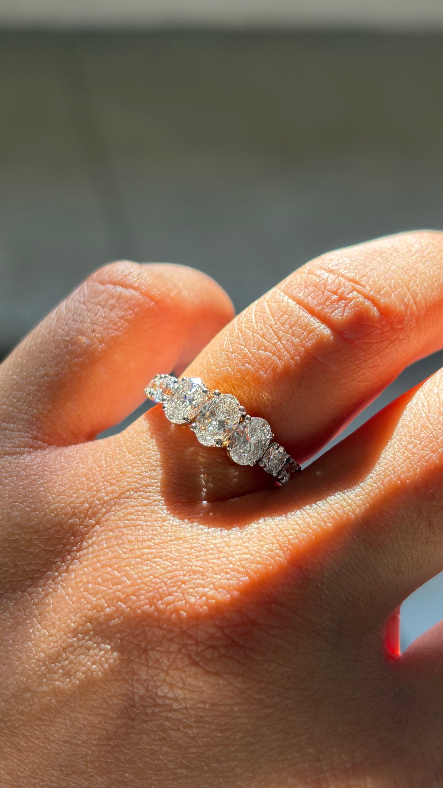 Gradual Oval Stack Ring