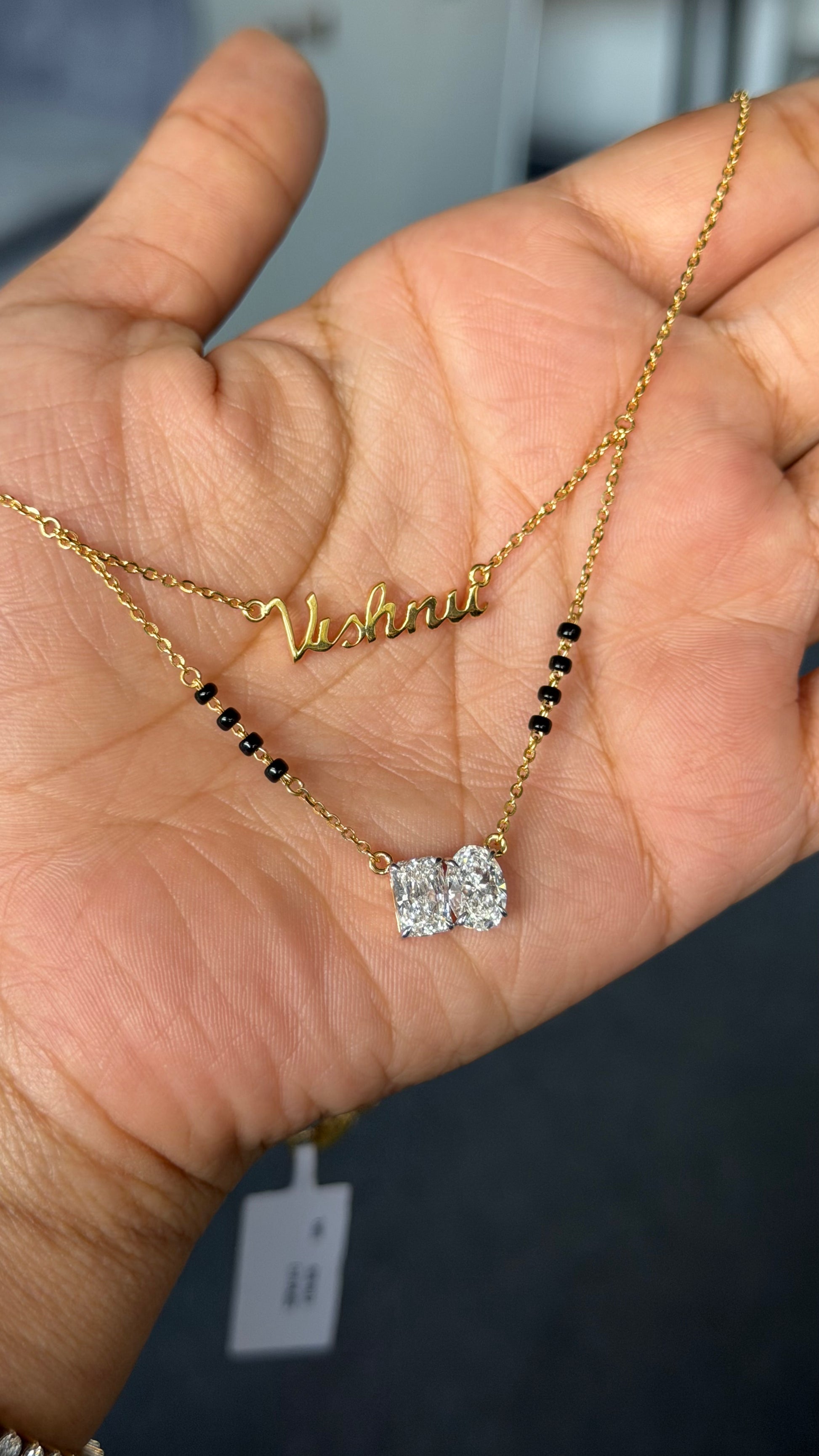 Diamond gold mangalsutra design for women daily wear