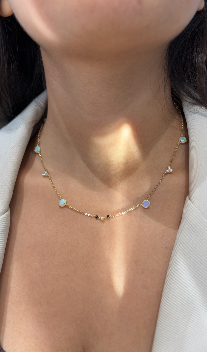 AIRA Opal & Diamond Mangalsutra | Lab-Grown Diamond