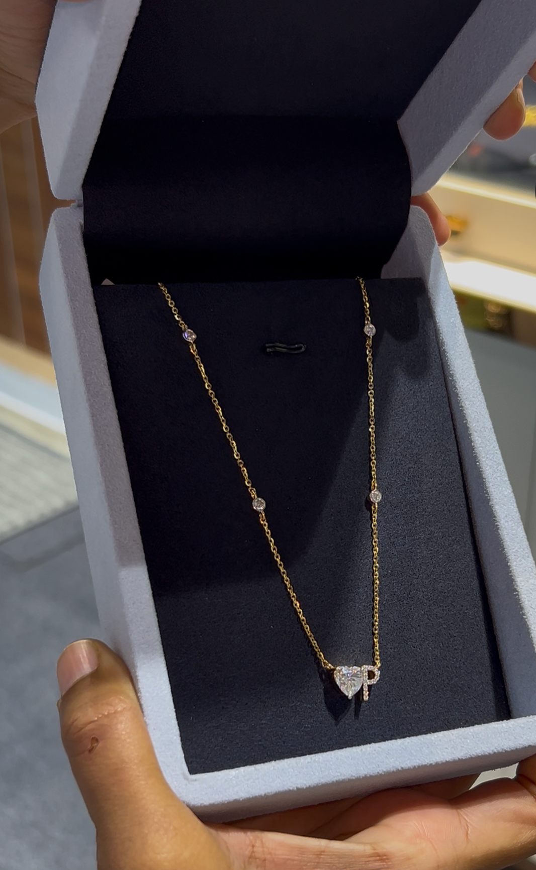 Lab grown diamond gold mangalsutra design for women bridal