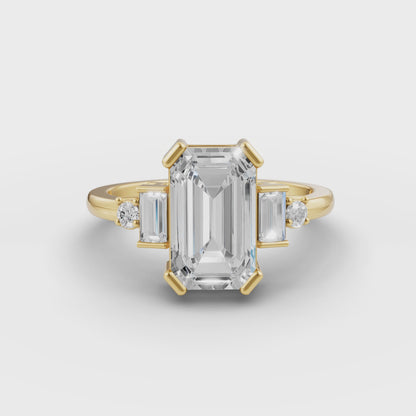 Emerald Birthstone Ring in Lab Grown Emerald