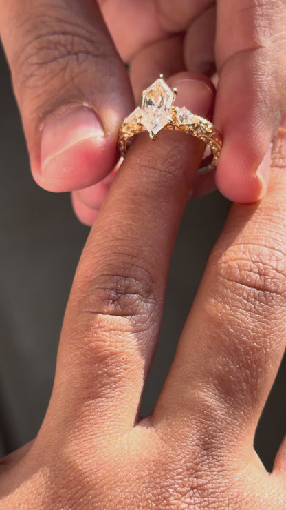 Anarkali Brilliant-Cut Dutch Marquise Engagement Ring | Lab-Grown Diamond