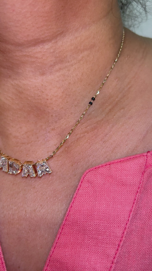 Diamond Letter Name Mangalsutra in Lab Grown Diamond