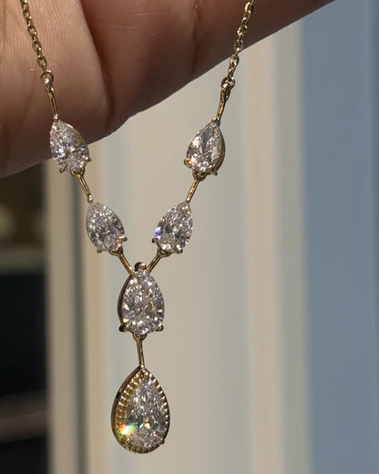 Pear Shape Cascade Pendant