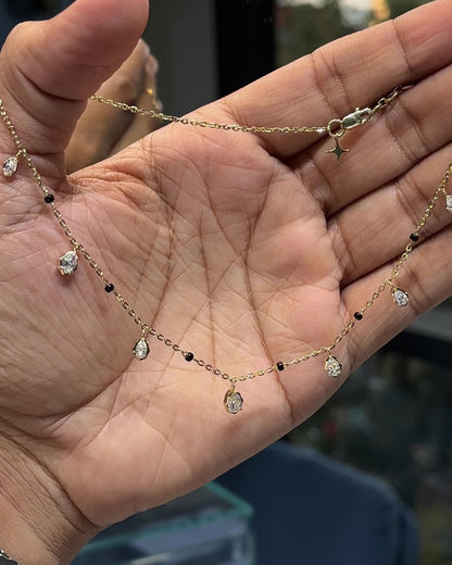 The Dancing Pear Hangings in Crown Setting Mangalsutra Charm