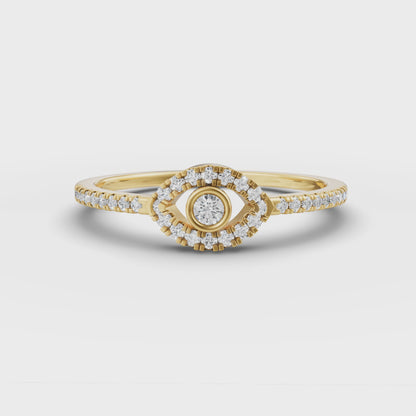 Petite Evil Eye Pinky Ring